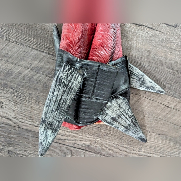 Vintage Dark Diablo Creature Reacher Halloween Costume Devil Mask And Hands - Picture 9 of 13